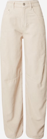 BDG Urban Outfitters - Perna larga Calças 'Logan' em bege: frente