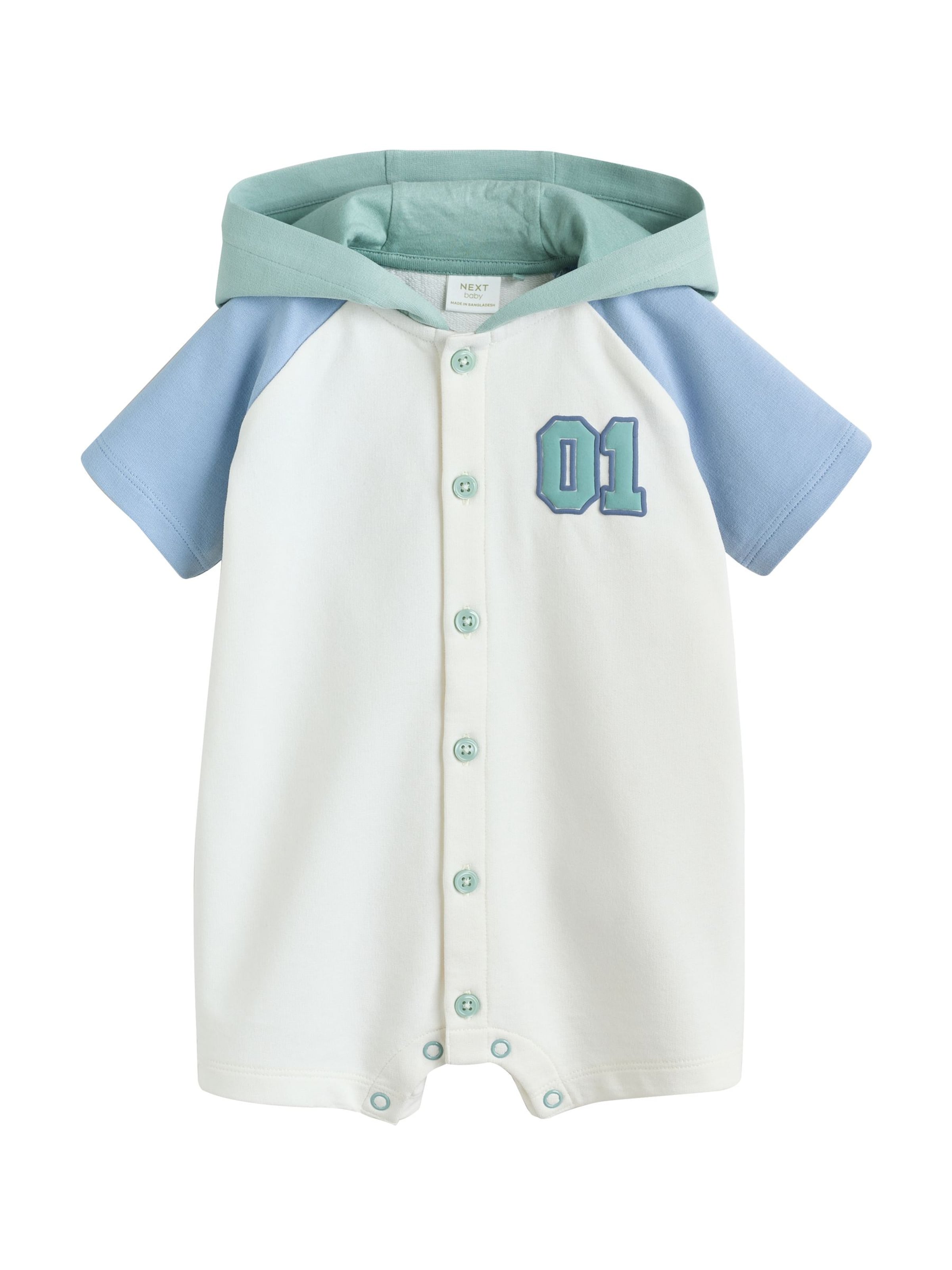 Barboteuse / body Next en blanc : devant