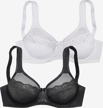 Minimiseur Soutien-gorge minimiseur PETITE FLEUR en noir : devant