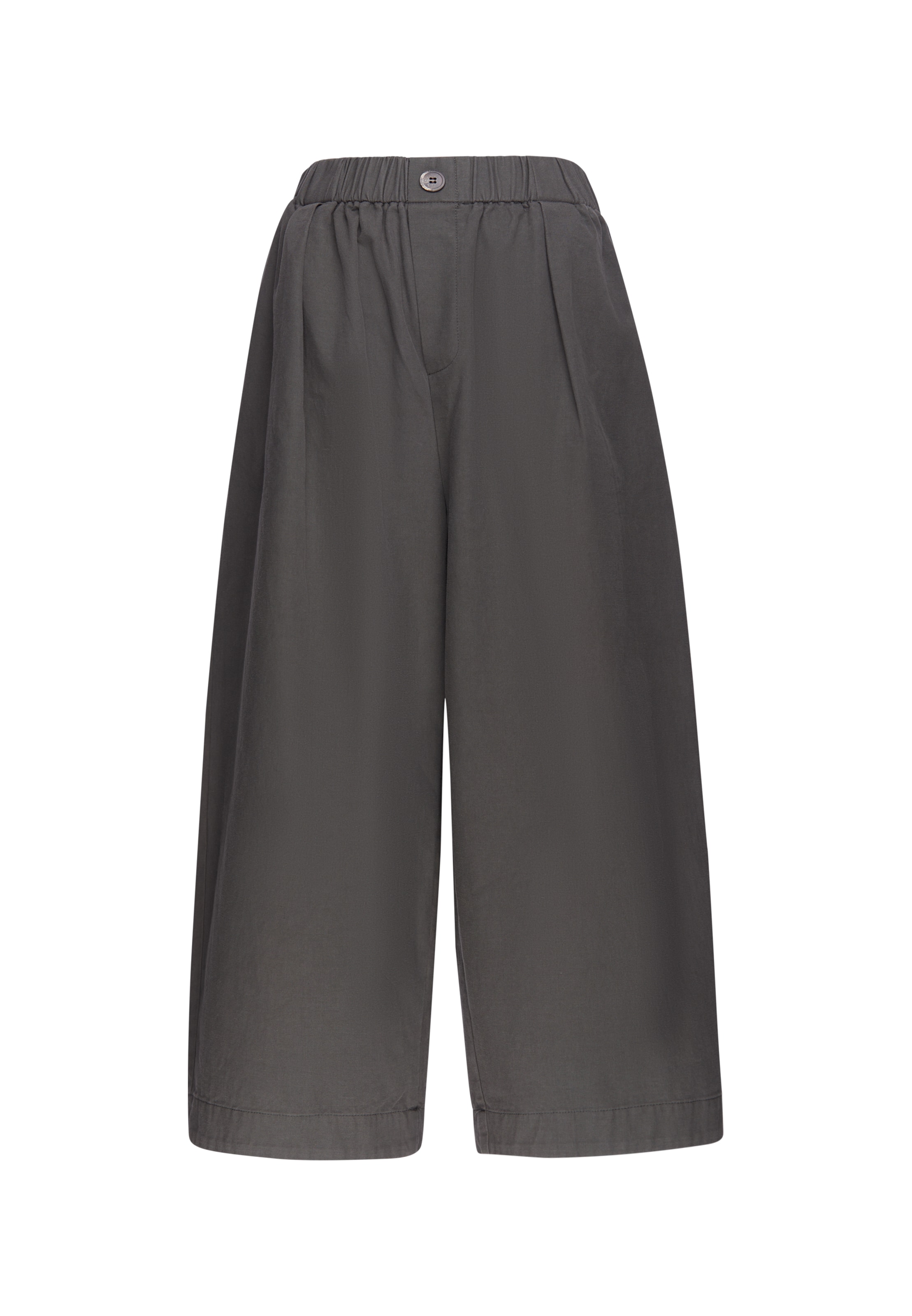 Usha - Pierna ancha Pantalón plisado en gris: frente