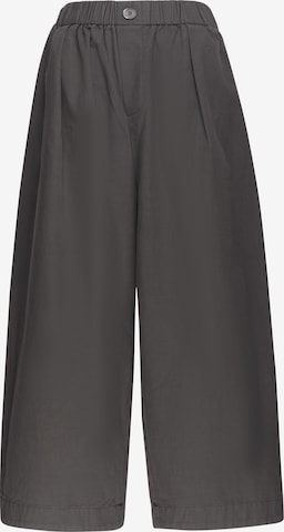 Usha - Pierna ancha Pantalón plisado en gris: frente