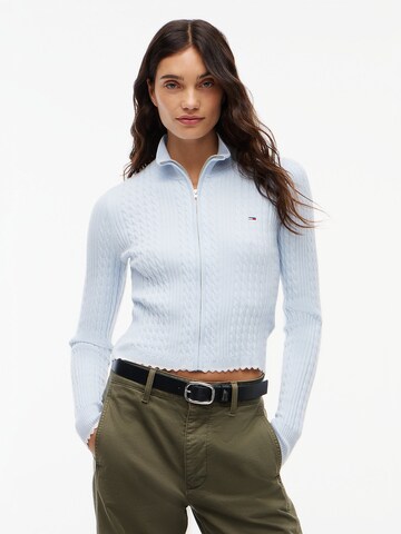 Tommy Jeans Strickjacke in Blau: Vorderseite
