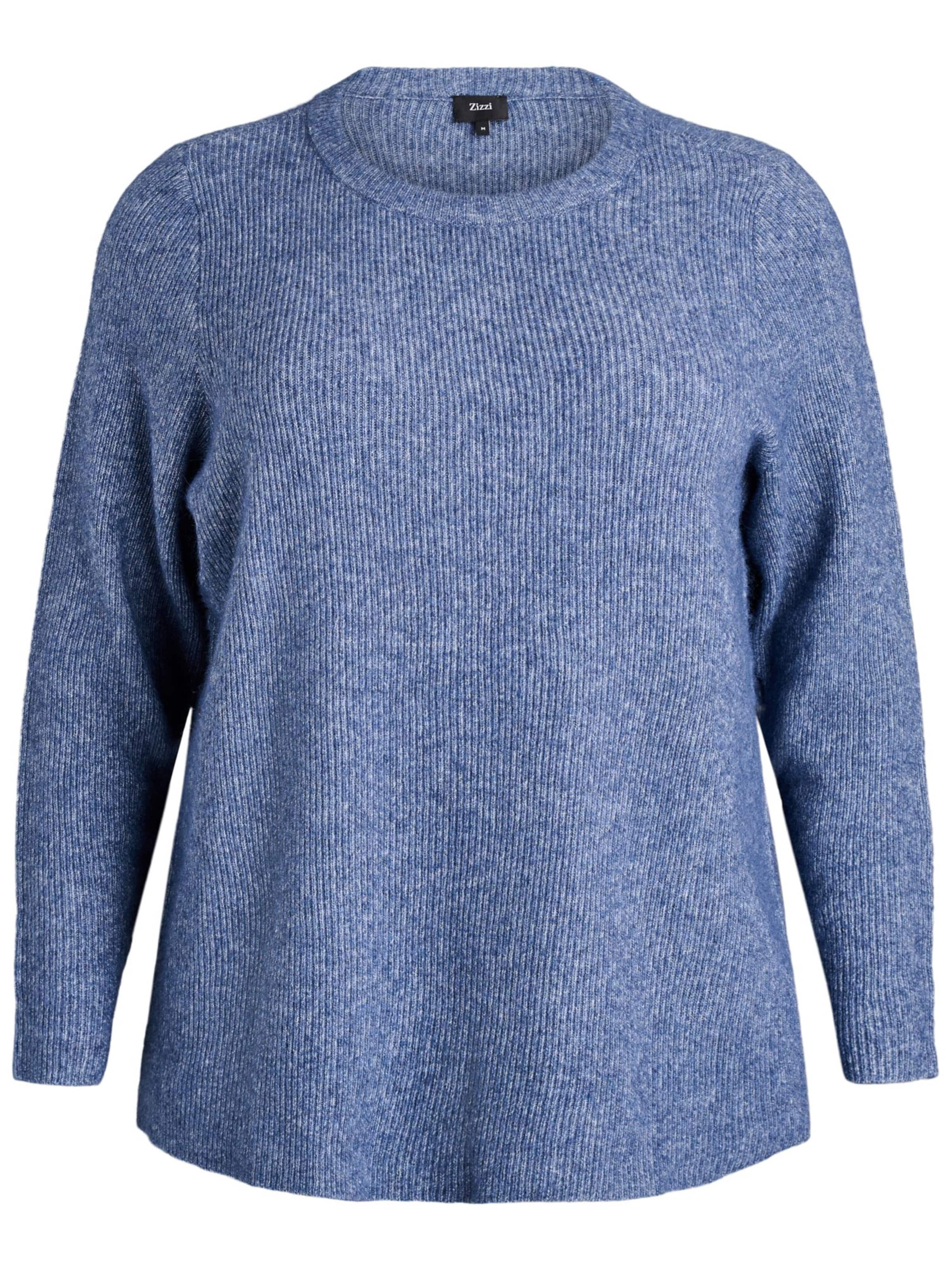 Zizzi Sweater 'Cavilma' in Blue: front