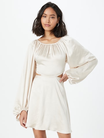 Love Triangle Cocktail Dress in Beige: front