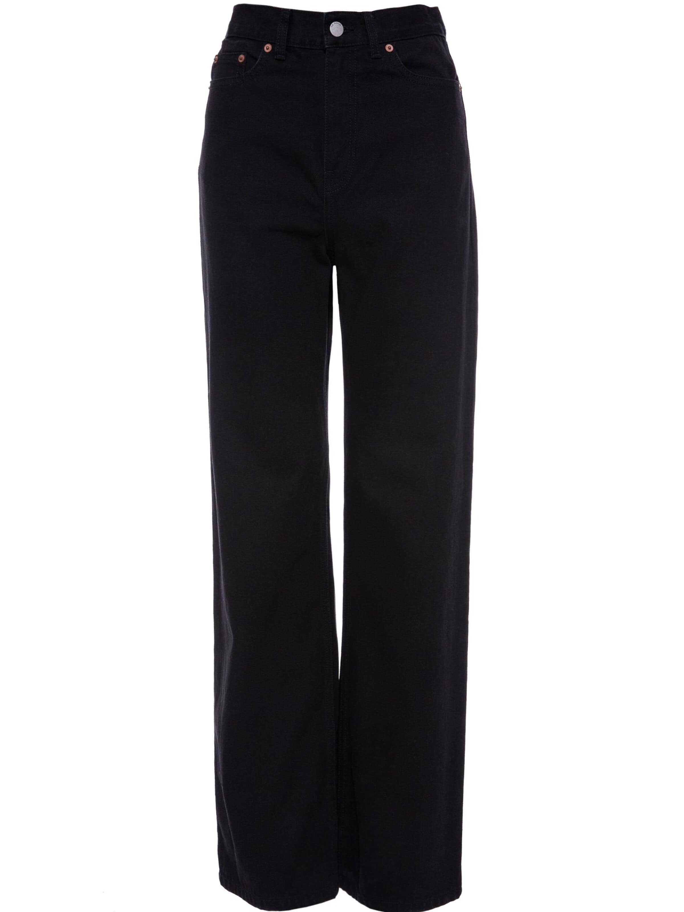 Dr. Denim Regular Jeans 'Echo High Straight' in Black: front