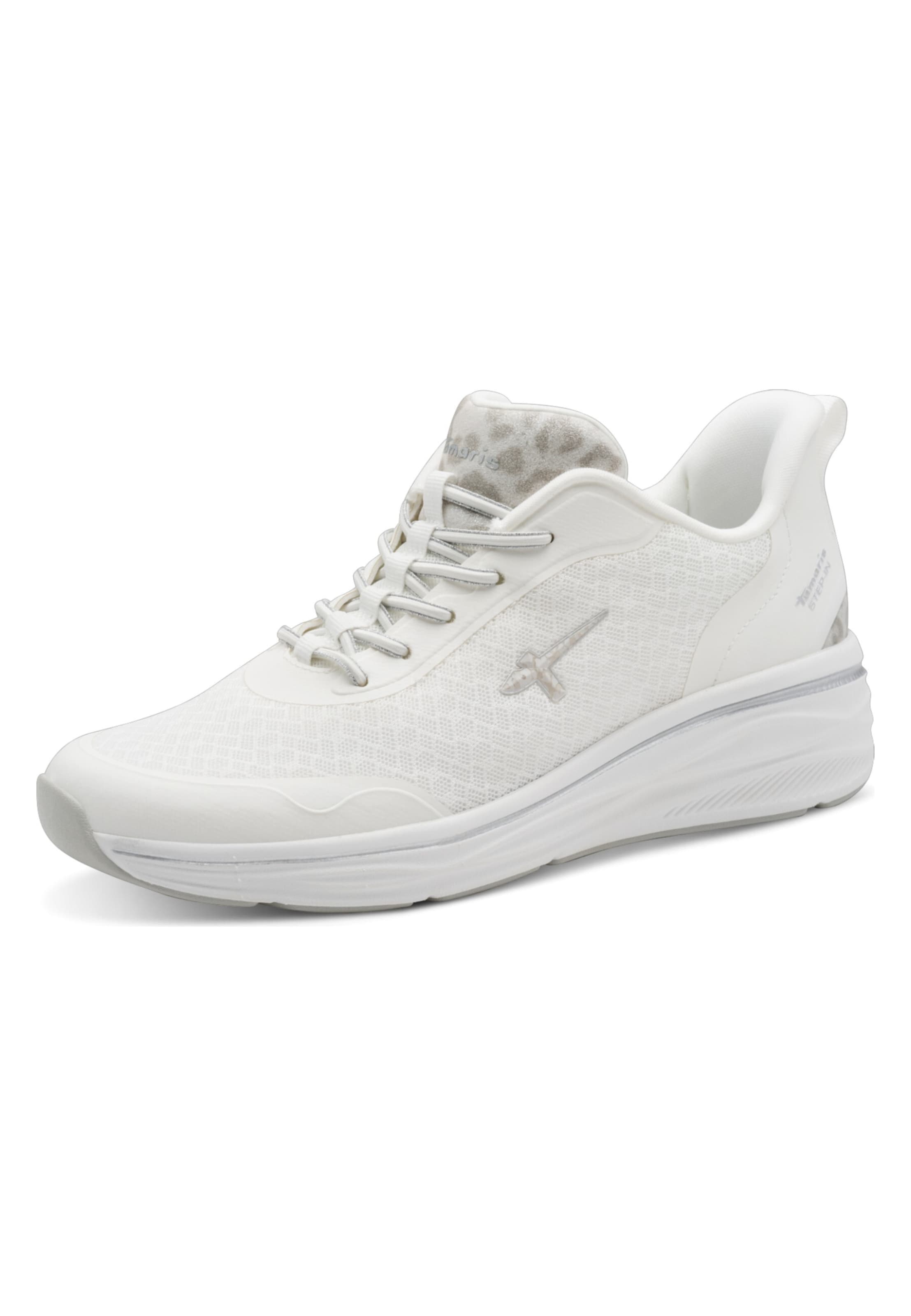 Baskets basses Tamaris en blanc : devant