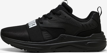 Baskets basses PUMA en noir : devant