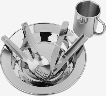 normani Tableware Set in Silver: front