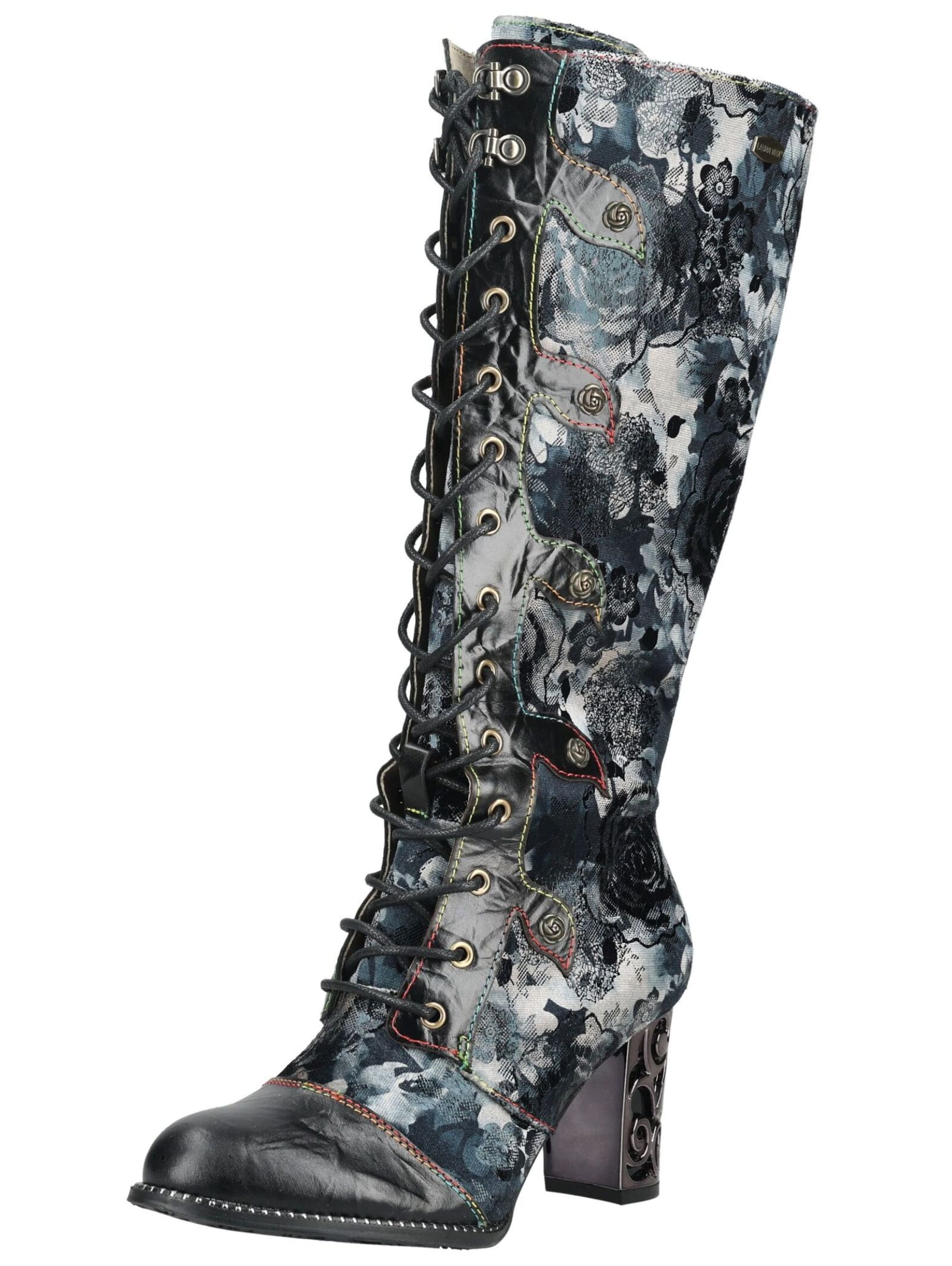 Bottes Laura Vita en noir : devant