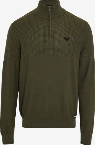 Pullover 'Knipe' di Threadbare in verde: frontale