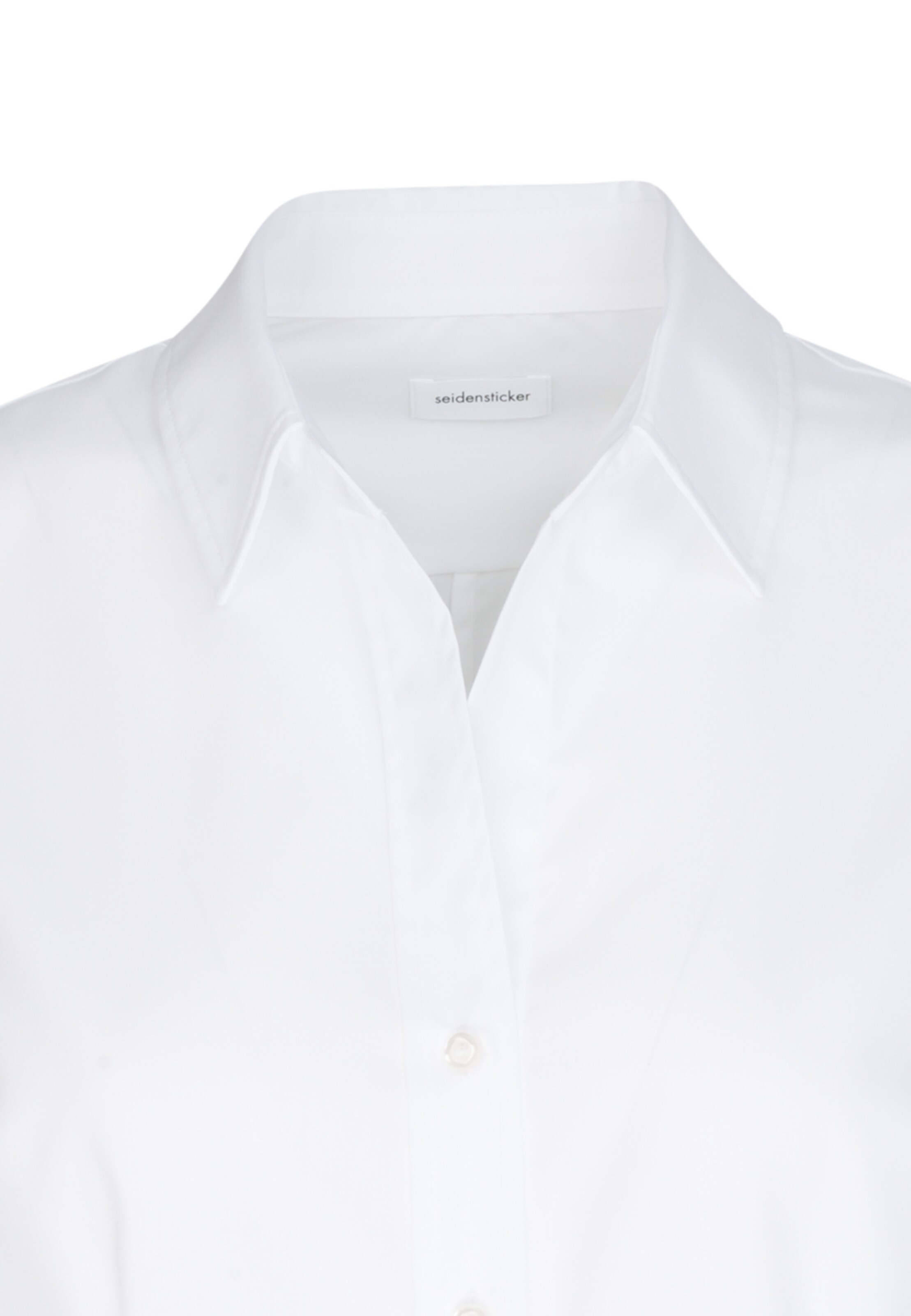 SEIDENSTICKER Blouse ' Schwarze Rose ' in Wit