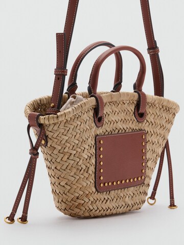 MANGO Torba shopper 'Tanger' w kolorze brązowy