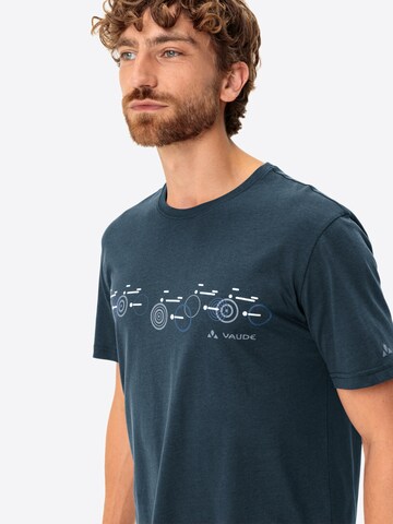 VAUDE T-Shirt 'M Cyclist T V' in Blau
