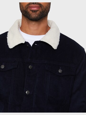 Threadbare Between-Season Jacket 'Philip' in Blue