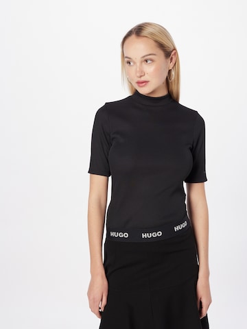 T-shirt HUGO Red en noir : devant