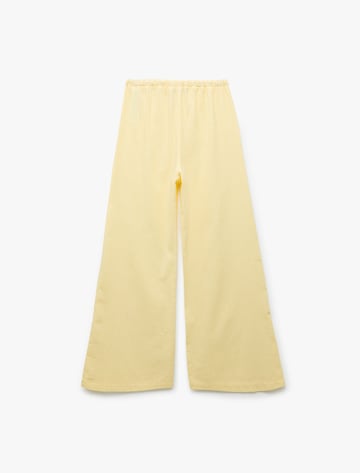 Koton Wide Leg Hose in Gelb