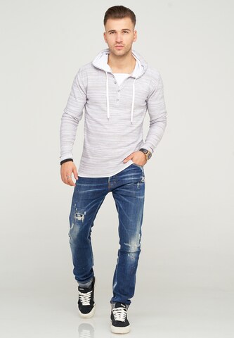 behype Sweatshirt 'JOSHA' in Grey