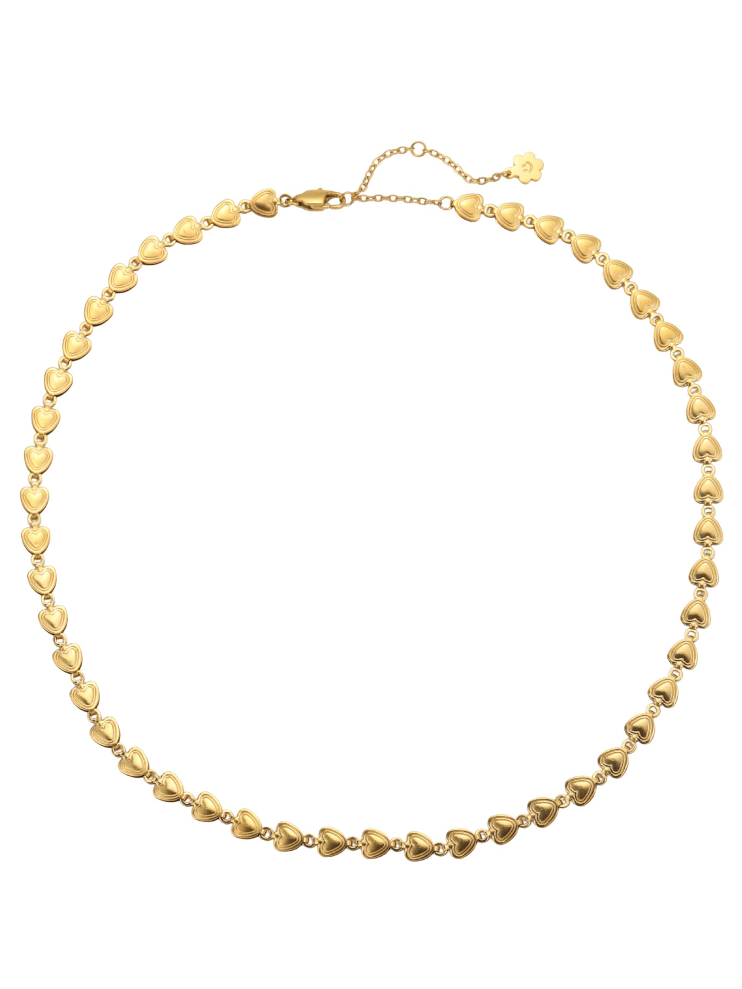 Hey Happiness Ketting 'Heart Links' in Goud