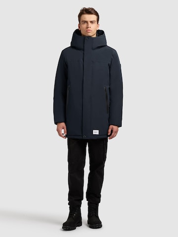 khujo Winterjas 'Kann2' in Blauw: voorkant