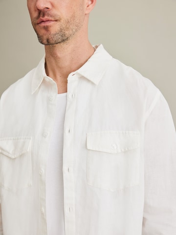DAN FOX APPAREL Regular Fit Hemd 'Lio' in Weiß
