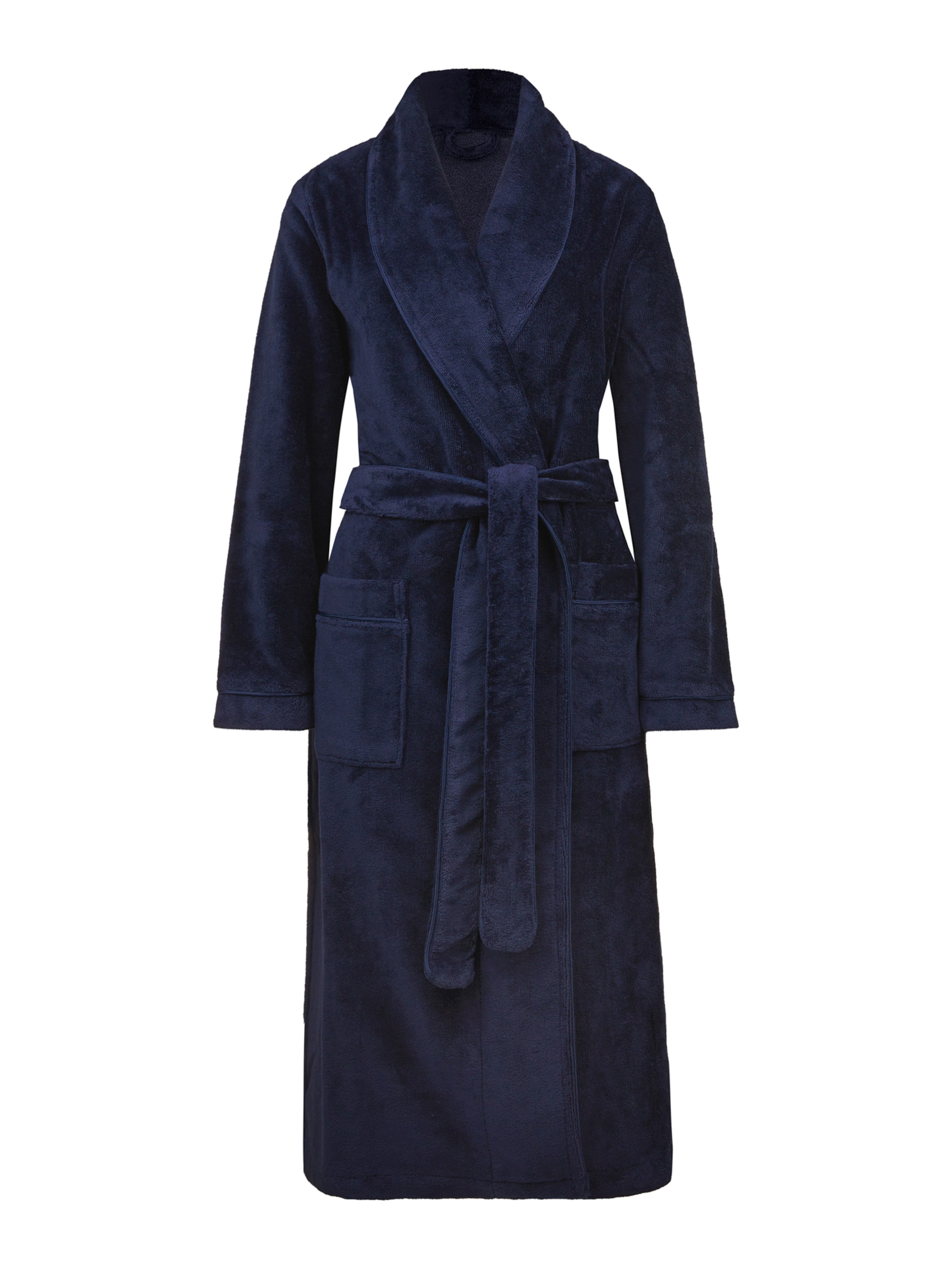CALIDA Long Bathrobe in Blue: front