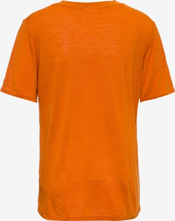 ICEBREAKER - Camisa funcionais 'ZoneKnit' em laranja