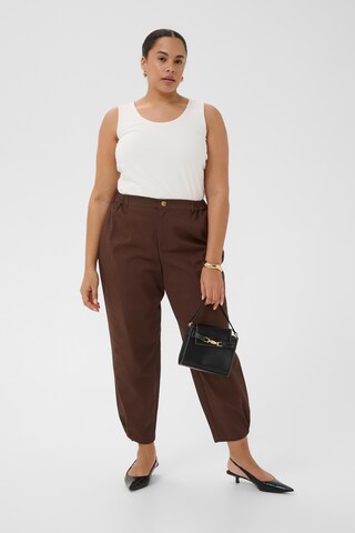 KAFFE CURVE Loosefit Bukser 'Vicky' i brun