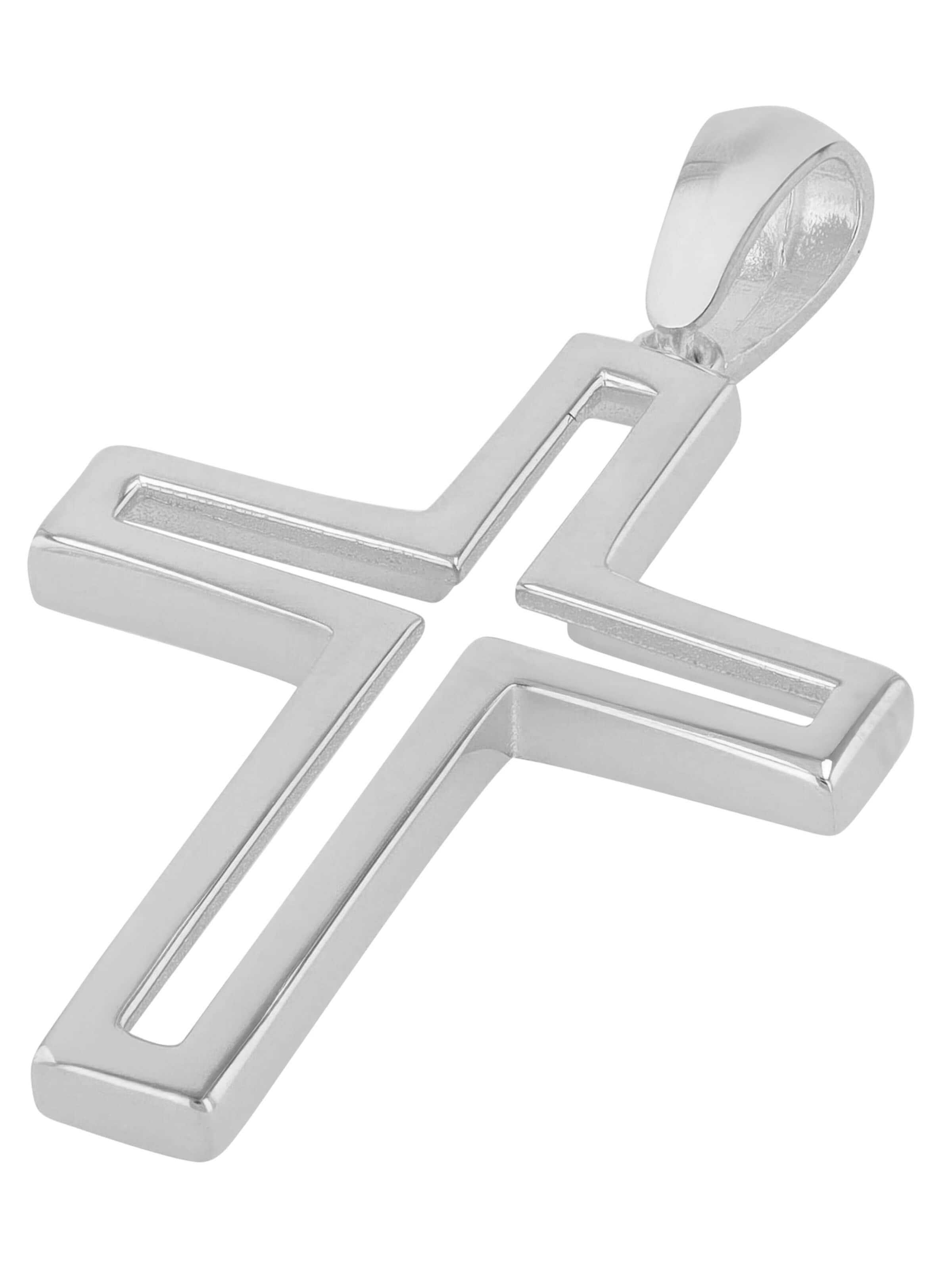 Akzent Pendant '"Elia" aus 925 Sterlingsilber, rhodiniert, langlebig' in Silver