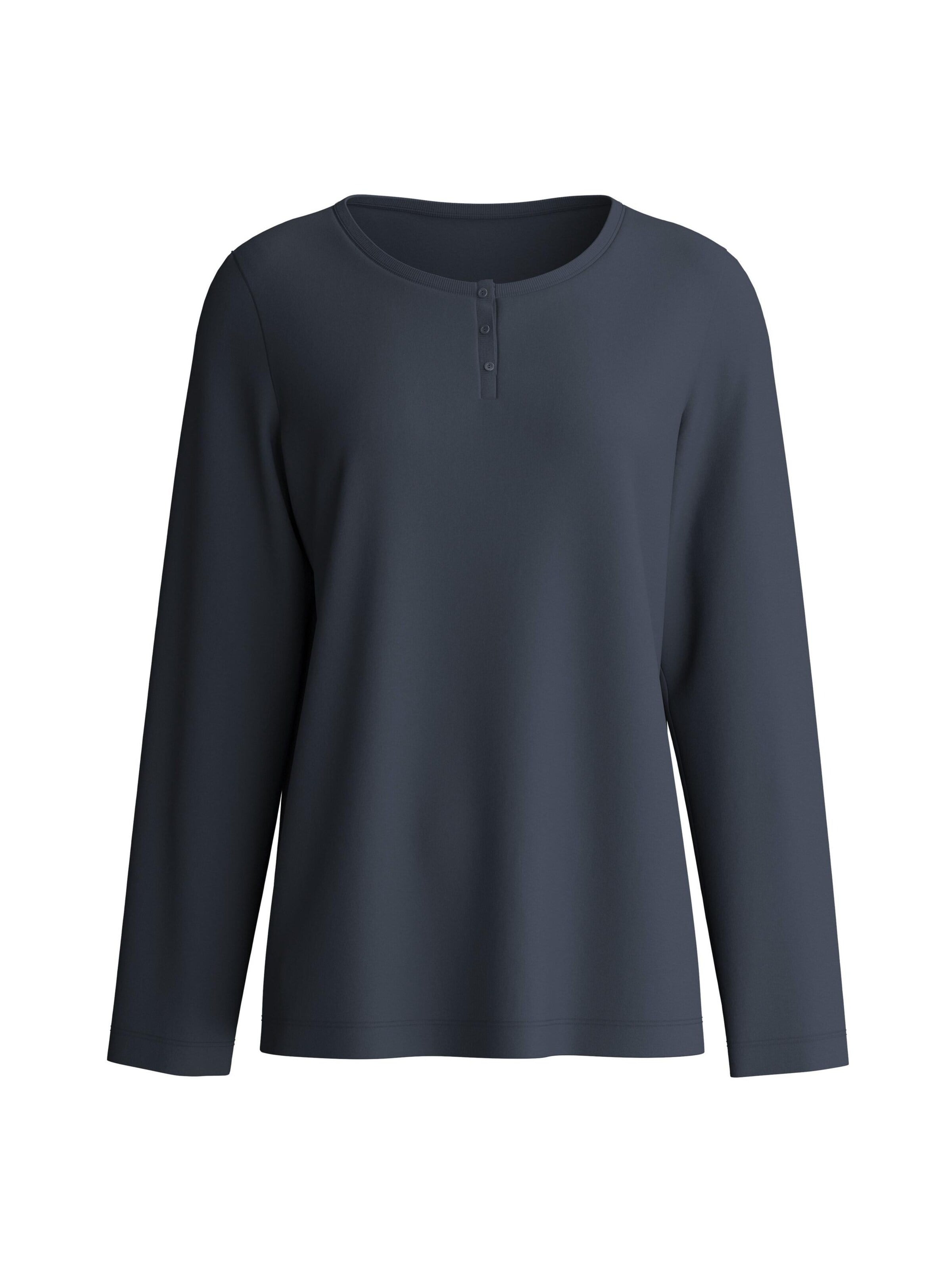 Camicia da notte 'Sleep Over M&M' di CALIDA in nero: frontale