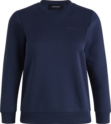 PEAK PERFORMANCE Sweatshirt Pullover 'Crew' in Blau