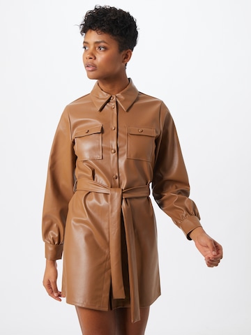 ONLY Shirt dress 'Ruma' in Brown: front