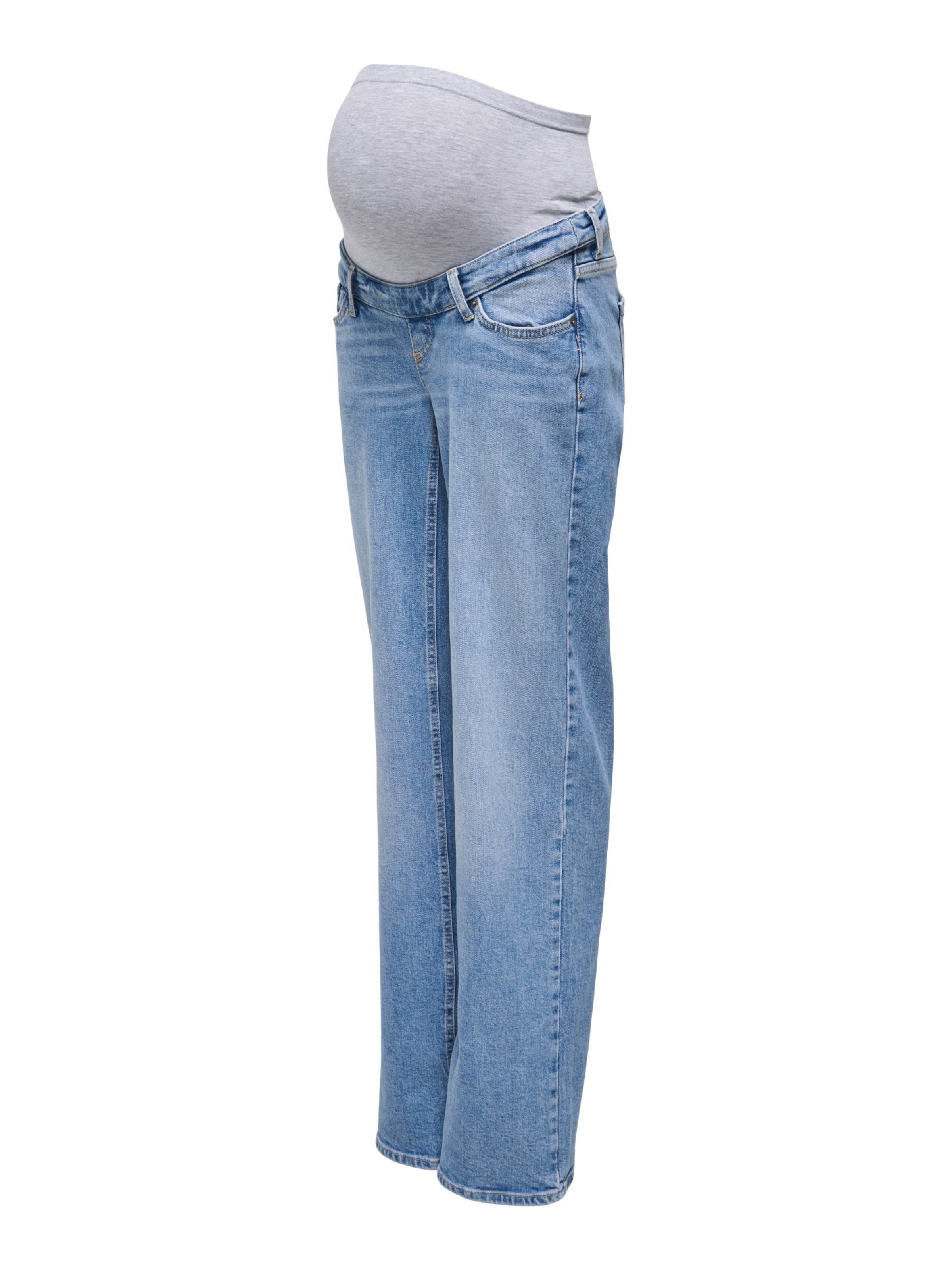 Only Maternity Regular Jeans 'Juicy' in Blau: Vorderseite