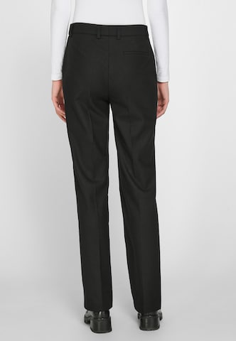 Regular Pantalon à plis Fadenmeister Berlin en noir