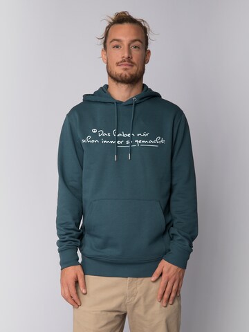 Watapparel Sweatshirt 'Das haben wir schon immer so gemacht' in Blau: Vorderseite