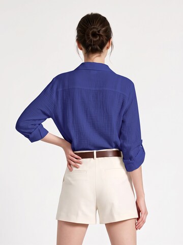 TorWeit Oversizeshirt 'Essential Cotton Shirt'‌‌‌‌ in Blau