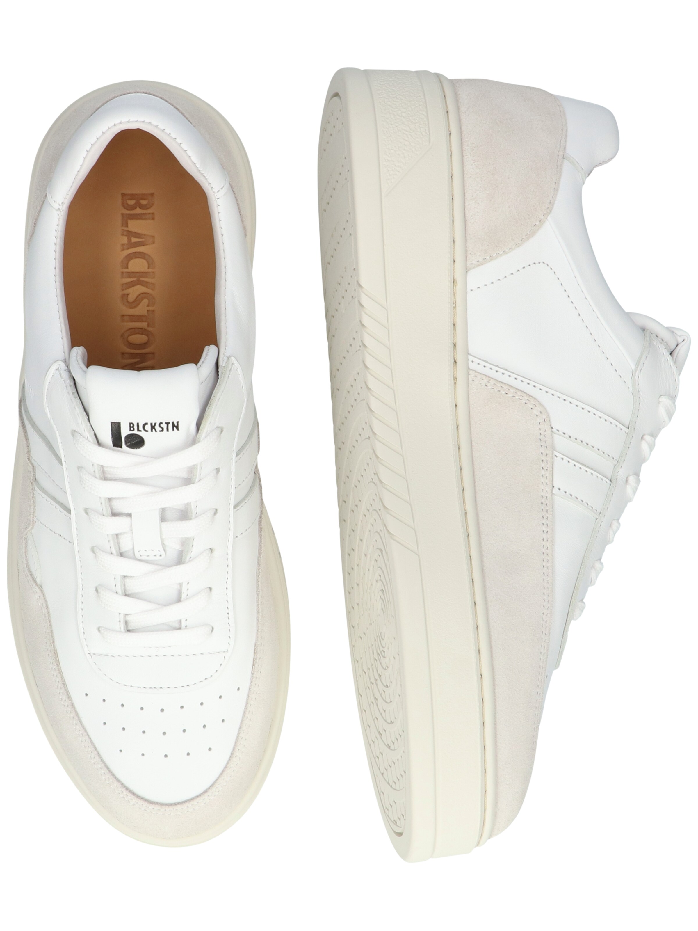 BLACKSTONE - Sapatilhas baixas 'Garnet Koda' em branco