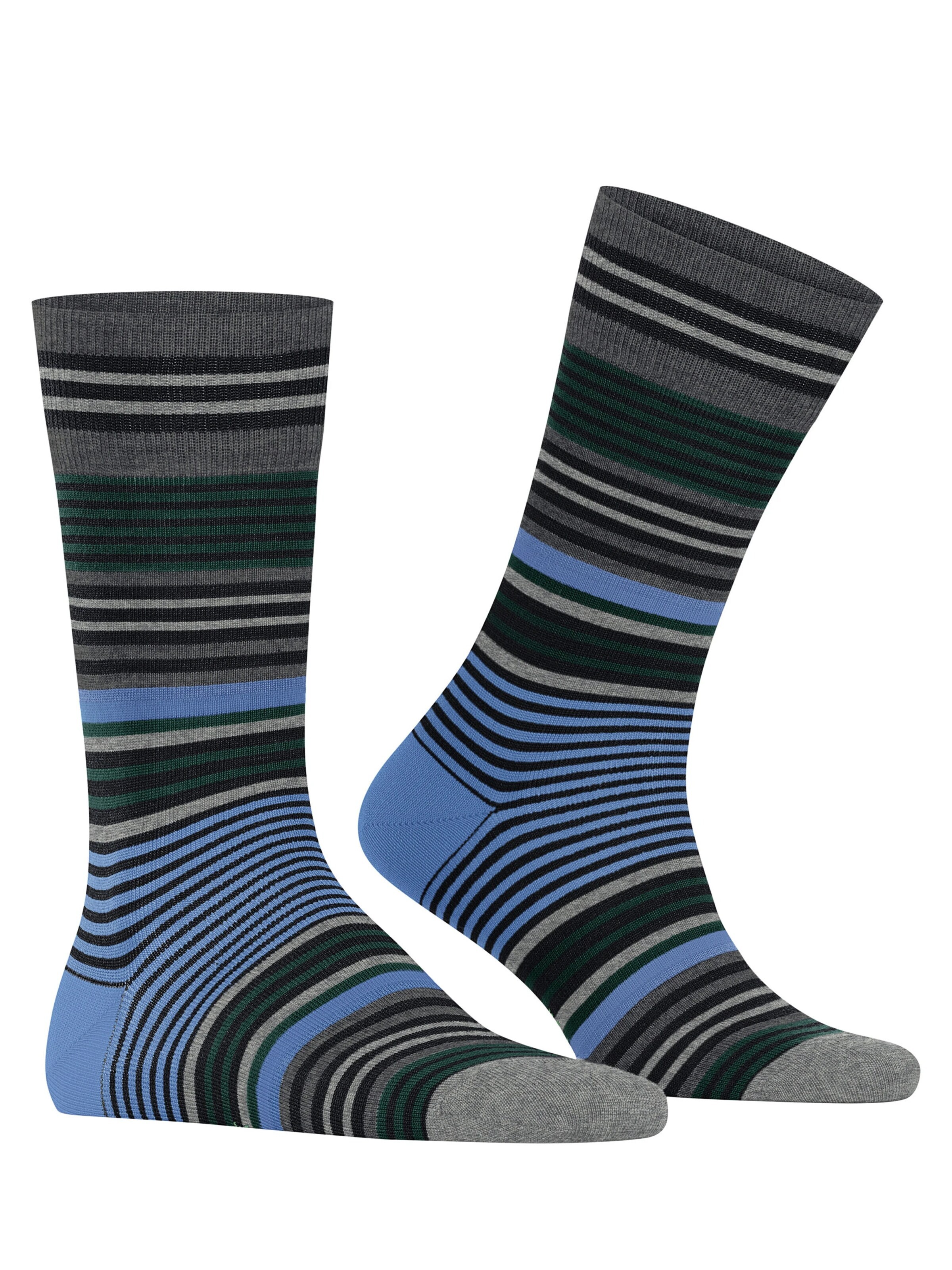 BURLINGTON Socks 'Stripe' in Black