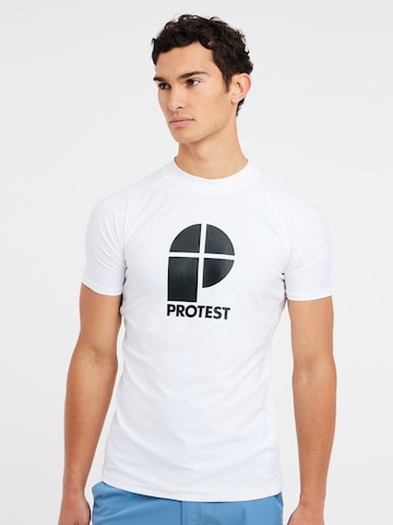 PROTEST Functioneel shirt 'PRTCATERS' in Wit: voorkant