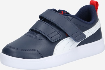 Baskets PUMA en bleu : devant