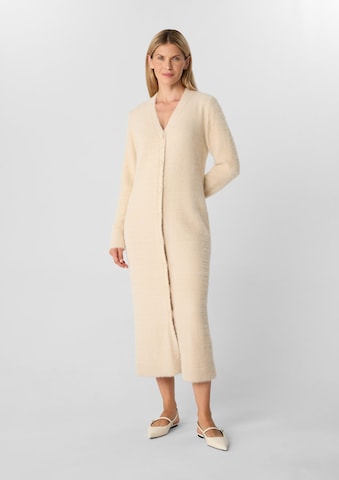 Robes en maille COMMA en beige : devant