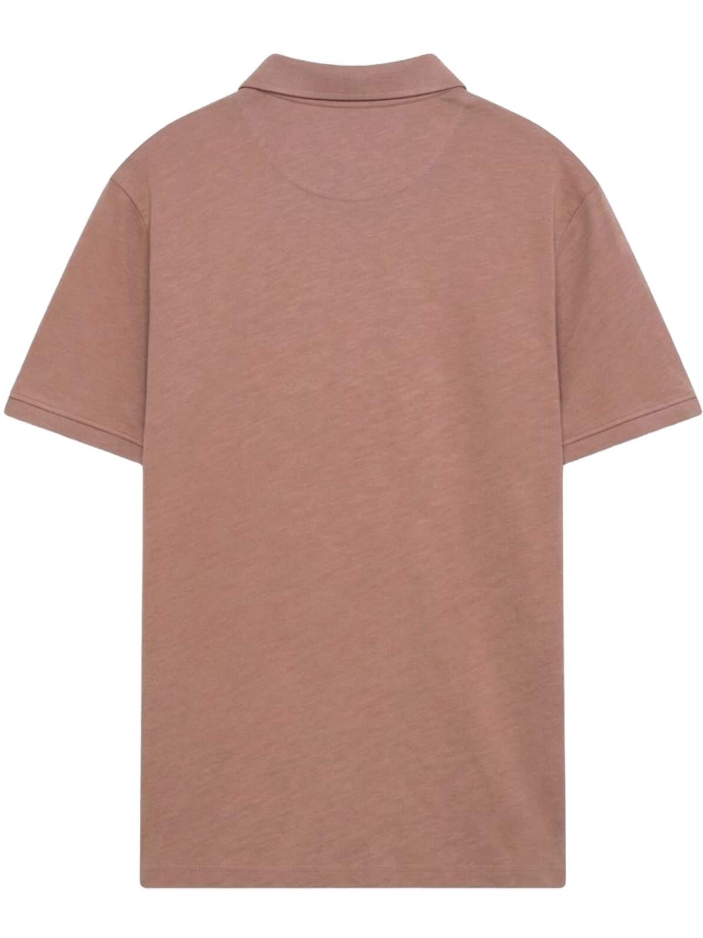 T-Shirt 'Zip Polo Shirt' LTB Jeans en marron : devant