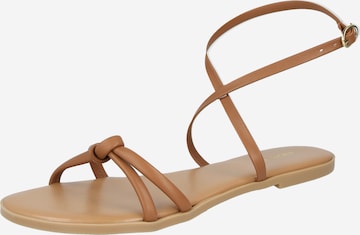 ABOUT YOU Sandal 'Amelie' i brun: framsida