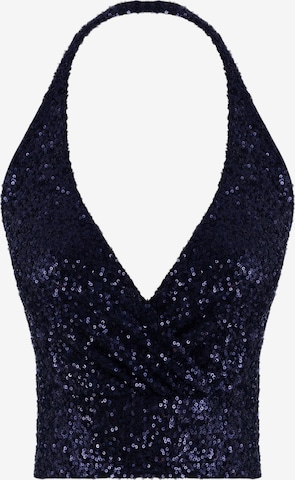 No Matter What Knitted top in Blue: front