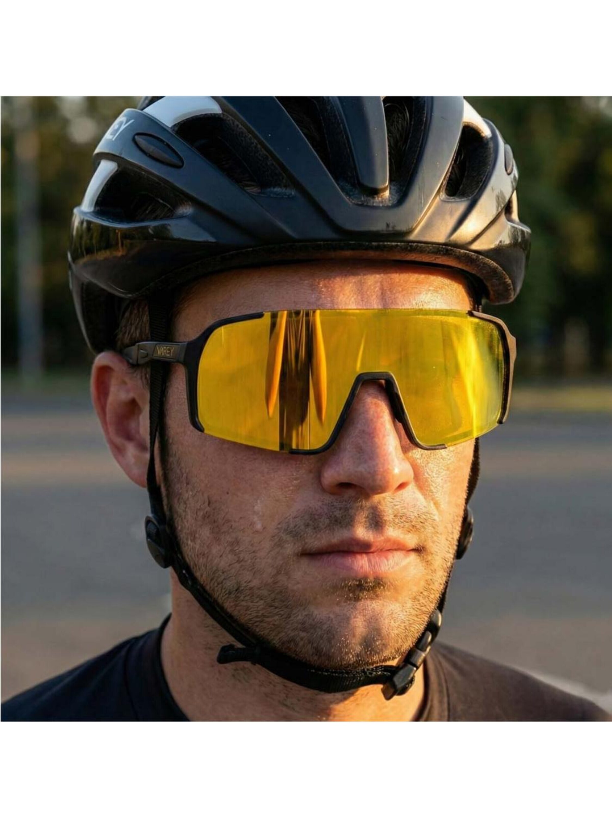 Lunettes de soleil sport 'Aeroblade' VEYREY en or