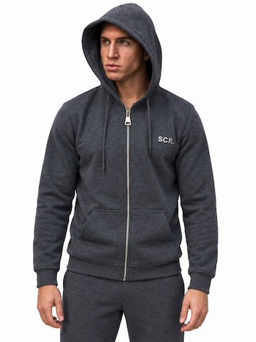 SCR. - Sudadera con cremallera 'NEDRO' en gris