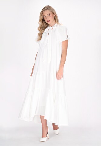 DreiMaster Klassik Dress in White: front