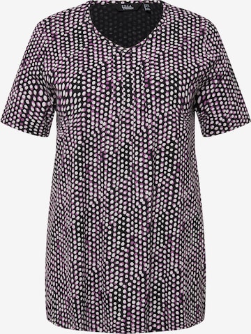 T-shirt Ulla Popken en noir : devant
