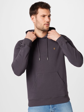 FARAHSweater majica 'ZAIN' - siva boja: prednji dio