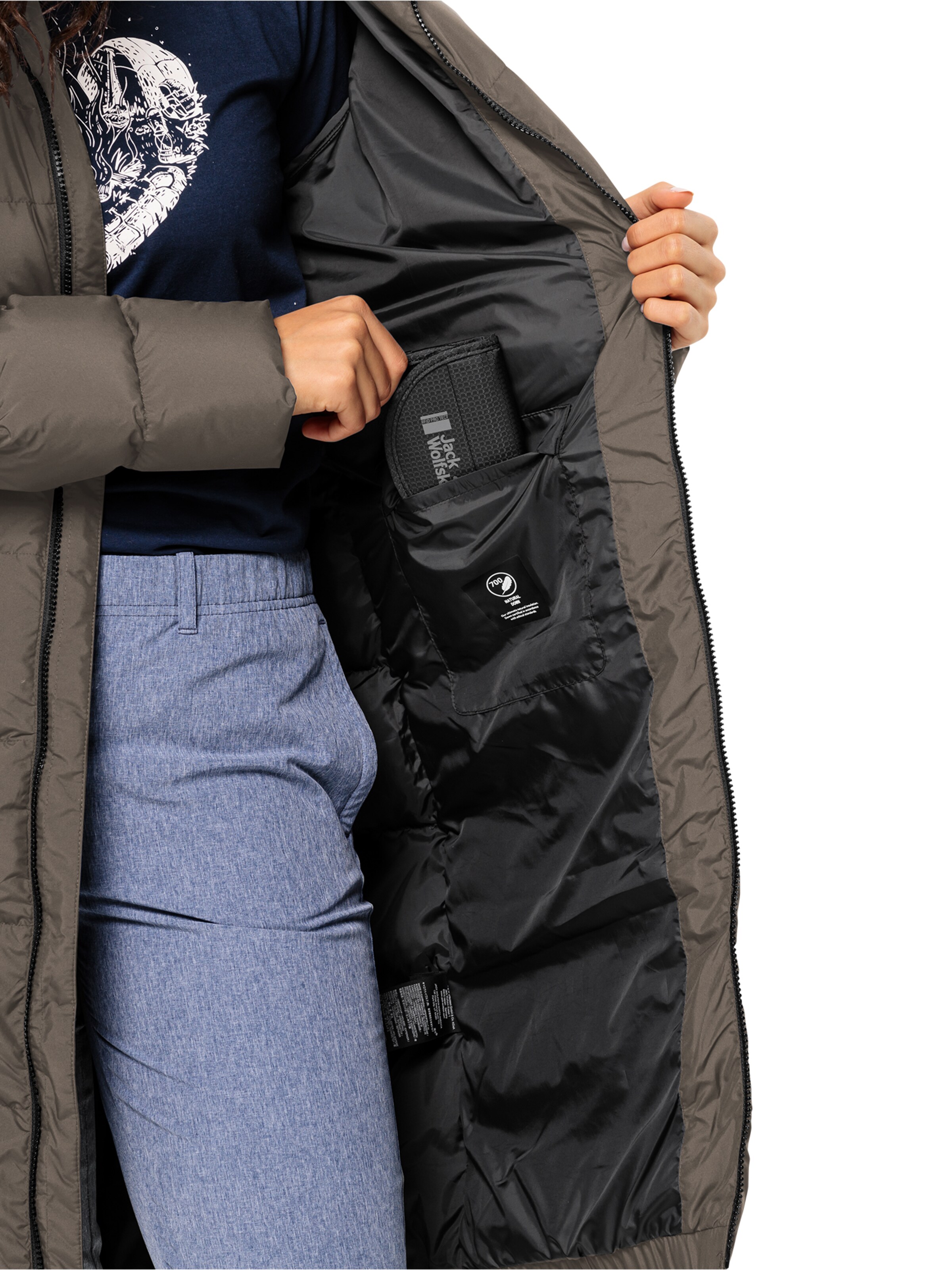 Cappotto outdoor 'Frozen Palace' di JACK WOLFSKIN in marrone