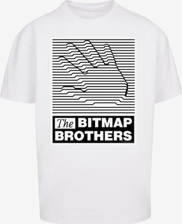 F4NT4STIC Shirt 'Bitmap Bros Retro Gaming SEVENSQUARED' in White: front